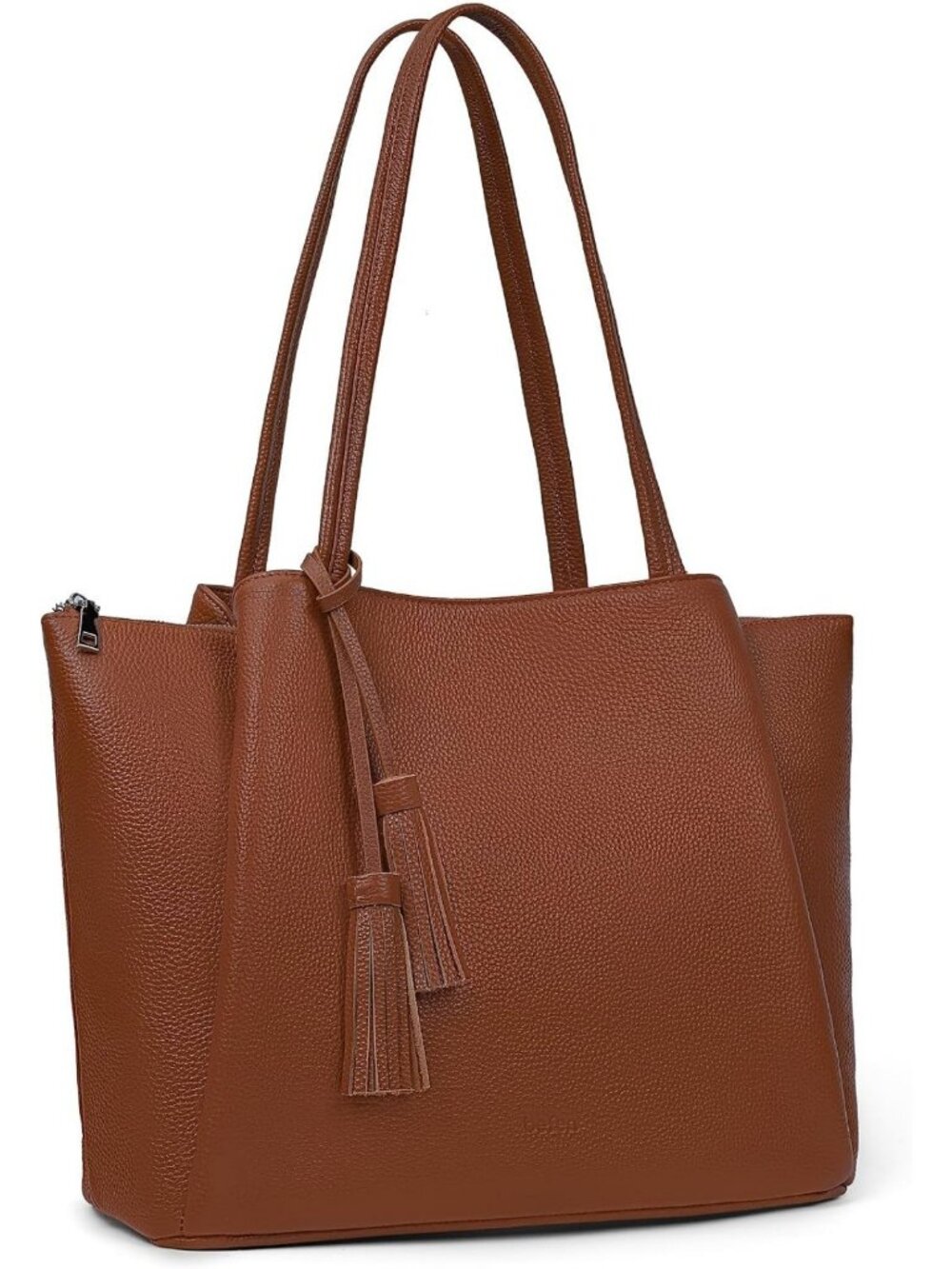 Stylish Genuine Leather Tote Bag for Women | Laptop Shoulder Purse with